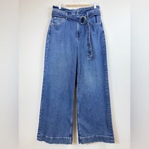 Rails Descanso Belted Nonstretch Wide Leg Jeans Cadet Blue 29
